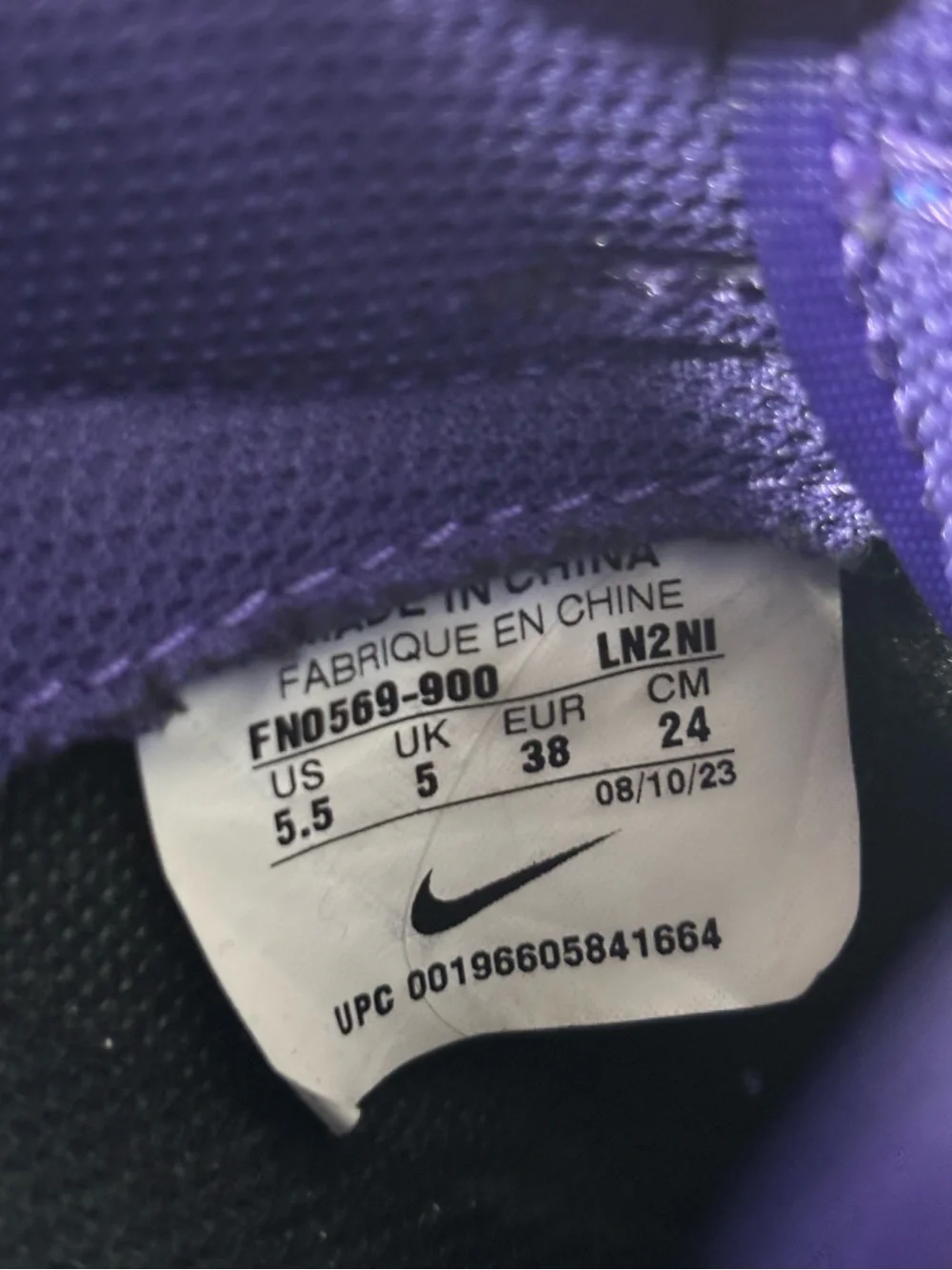 Nike Dunk Low By You Custom Purple Black Mint Green Sneakers Women’s Size 5.5